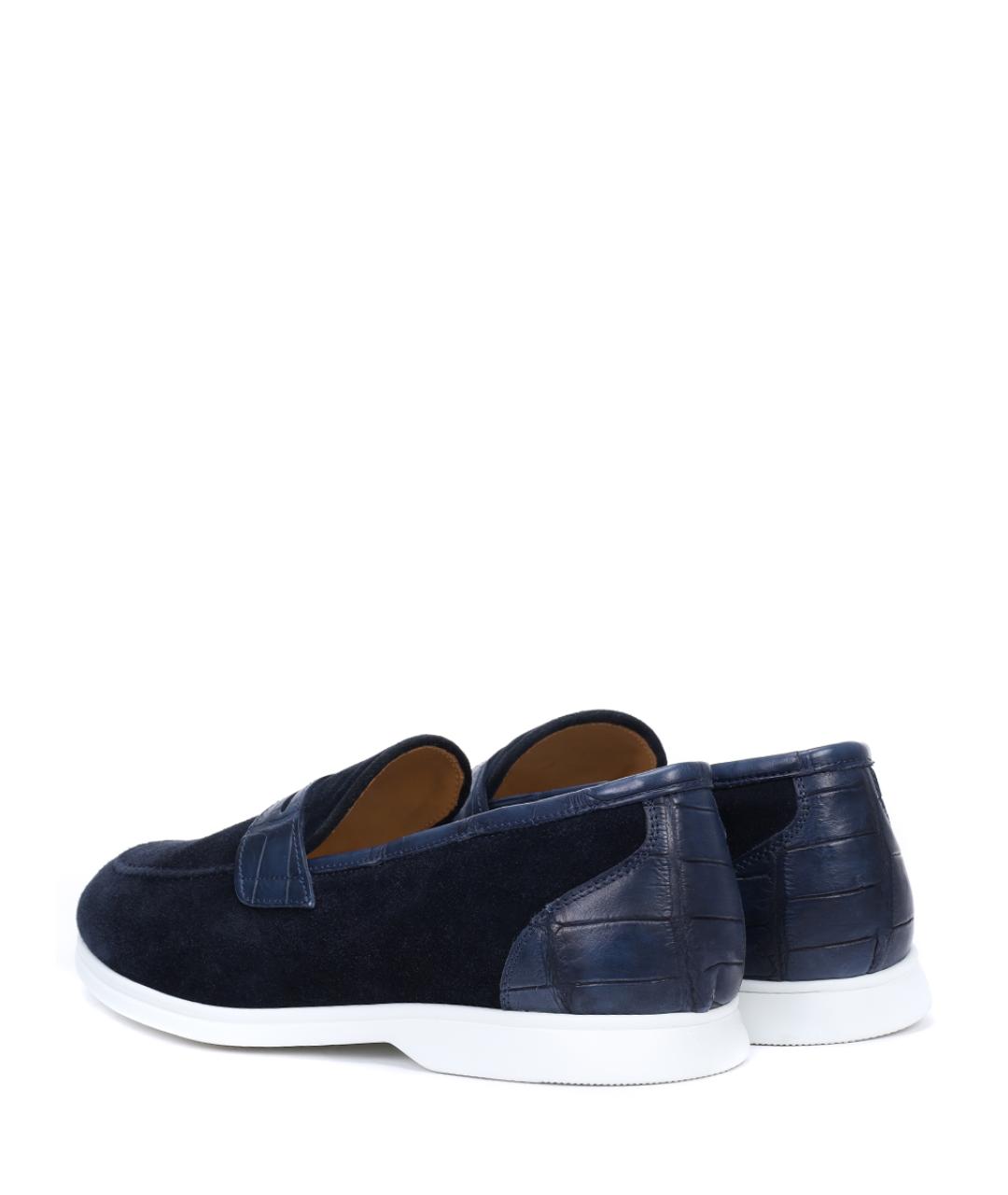KITON Синие лоферы, фото 4