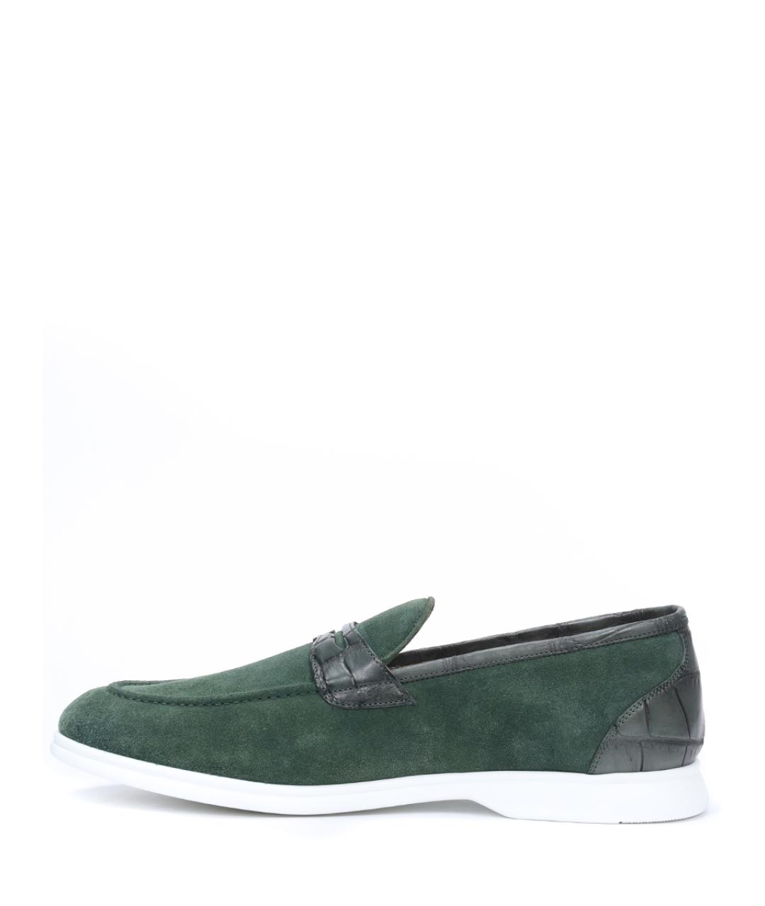 KITON Зеленые лоферы, фото 3