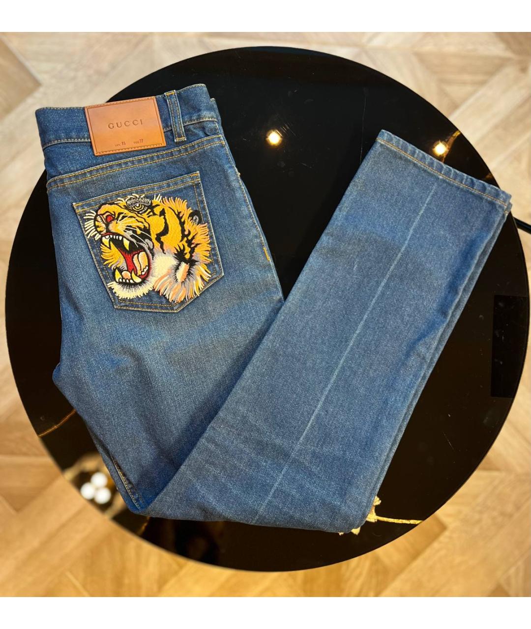 GUCCI Темно-синие прямые джинсы, фото 3