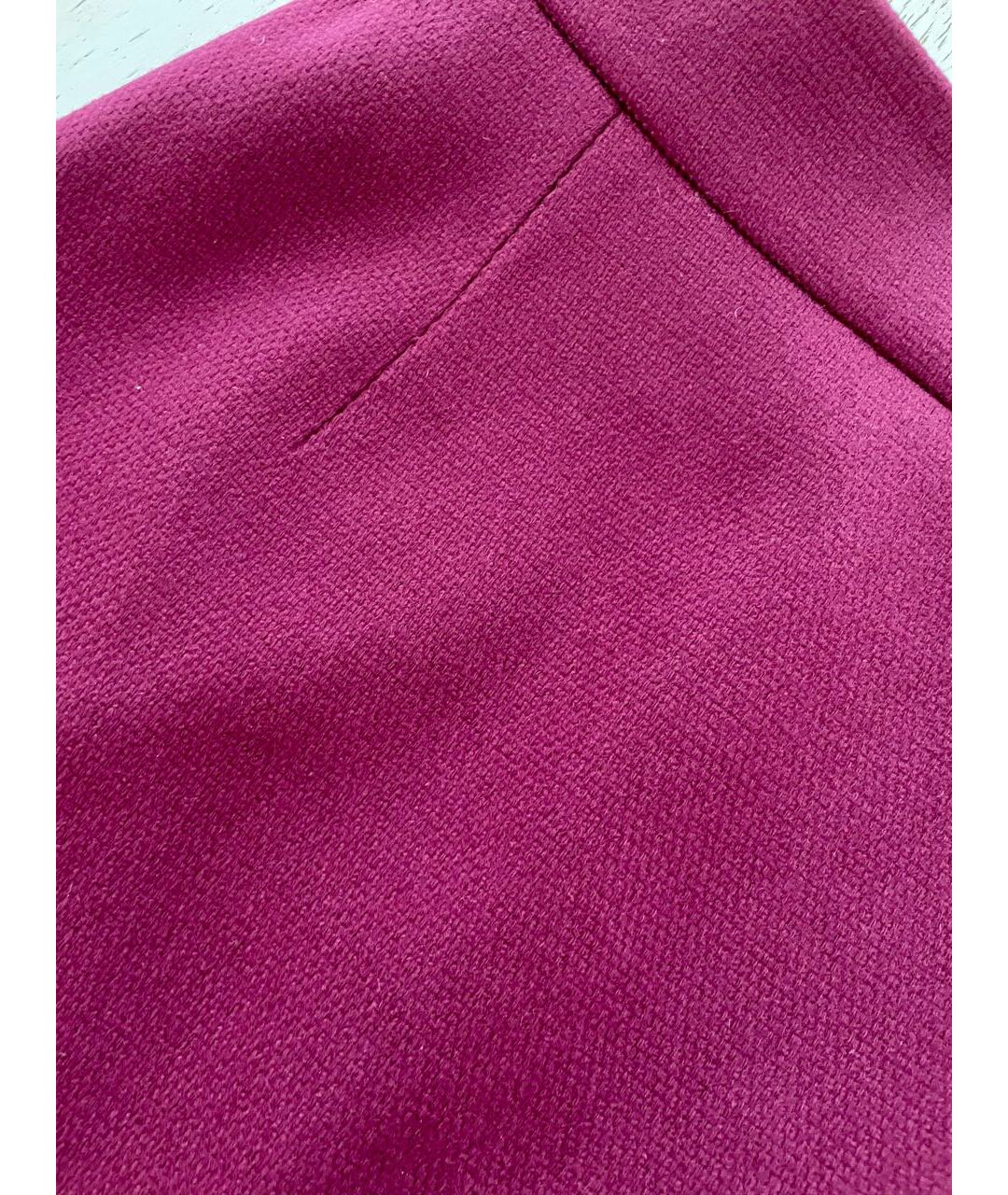 GUCCI Бордовая шерстяная юбка миди, фото 3
