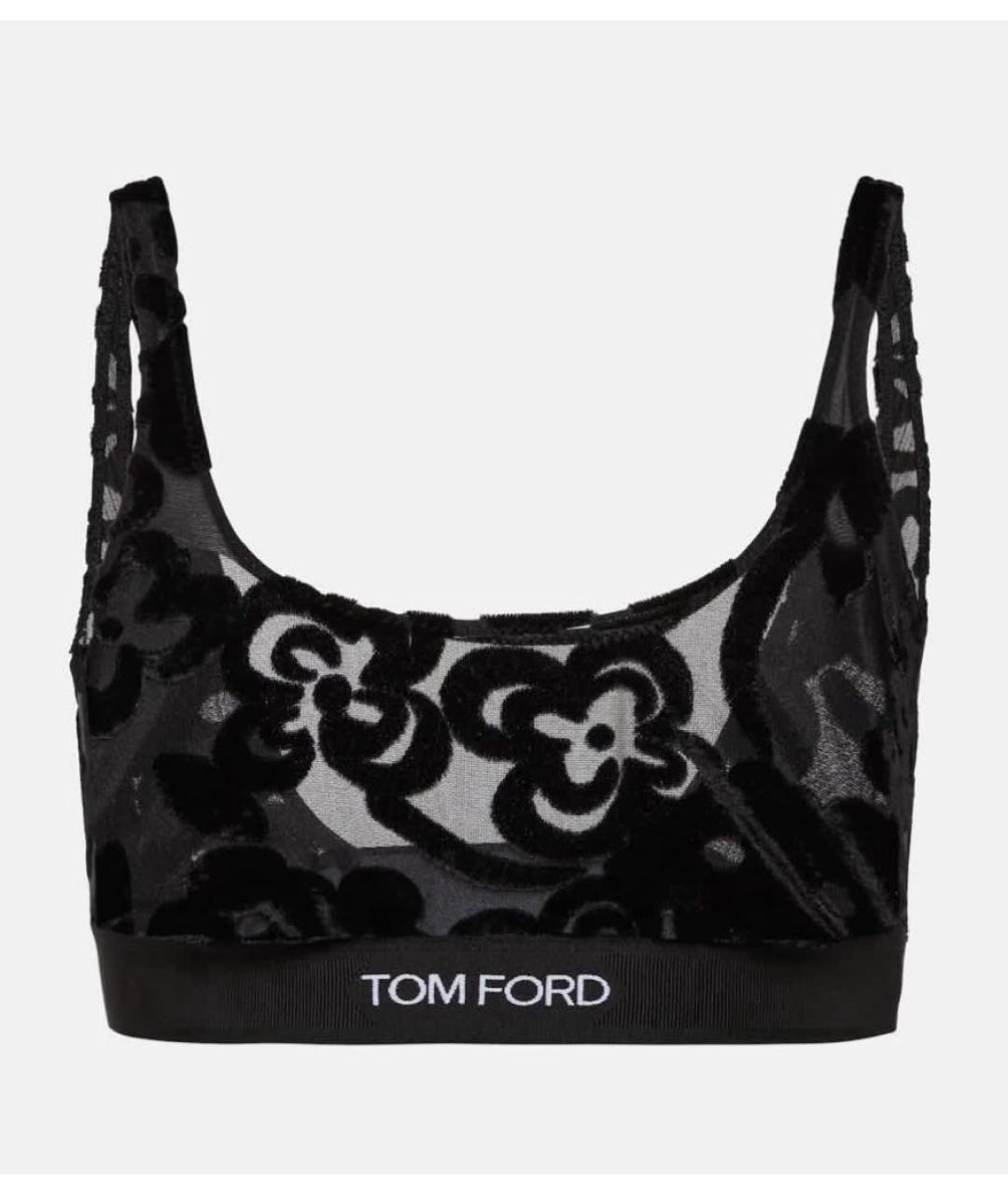 TOM FORD Черная хлопковая майка, фото 5