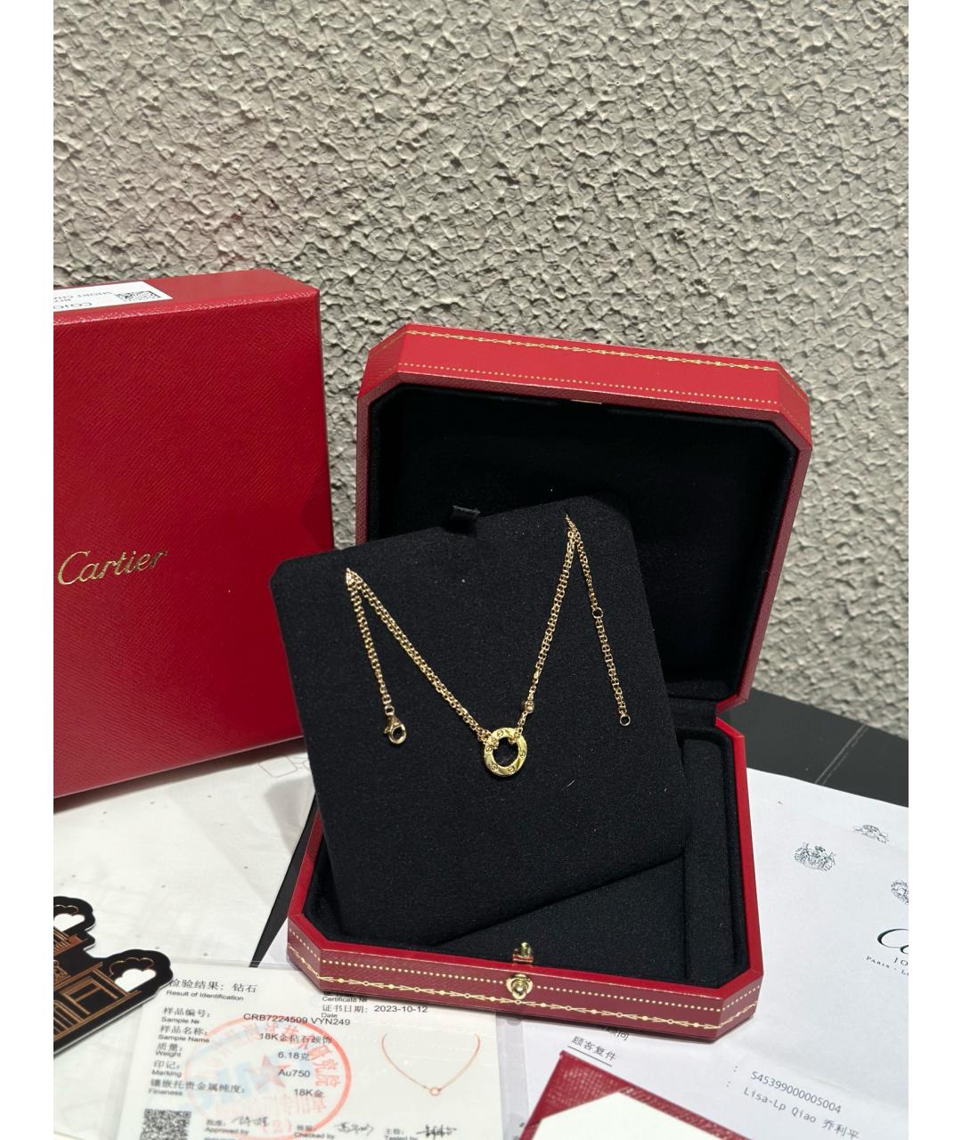 CARTIER Розовая подвеска из розового золота, фото 4