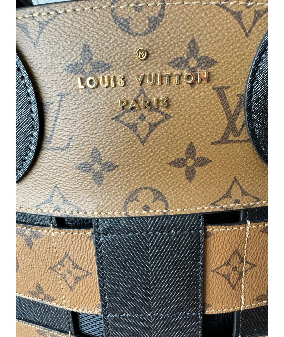 LOUIS VUITTON Коричневая сумка с короткими ручками, фото 6