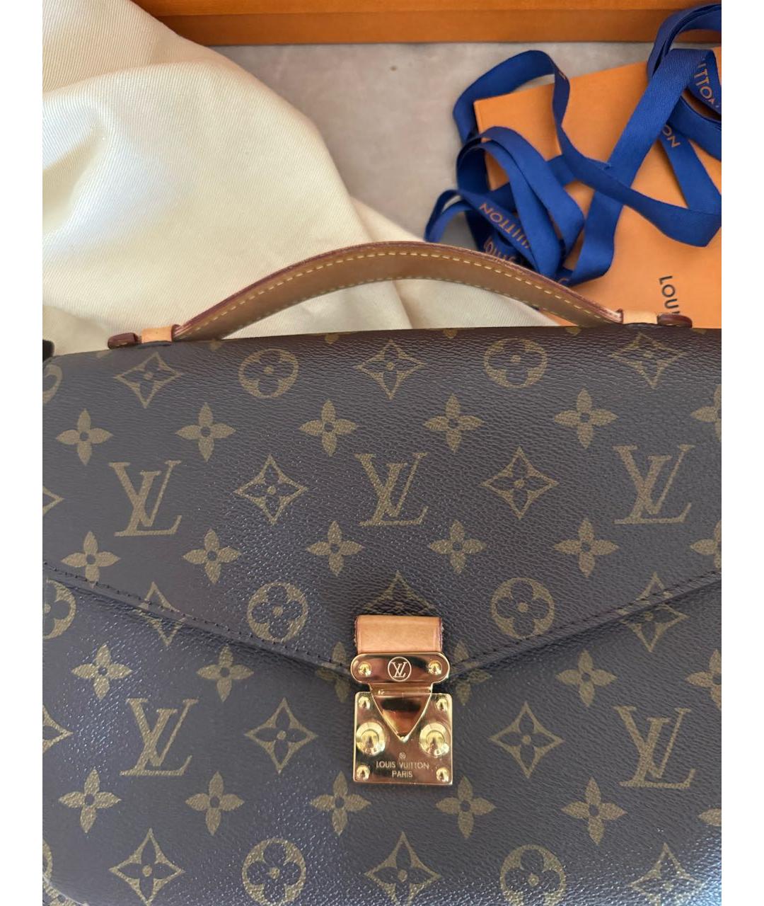 LOUIS VUITTON Коричневая сумка через плечо, фото 6