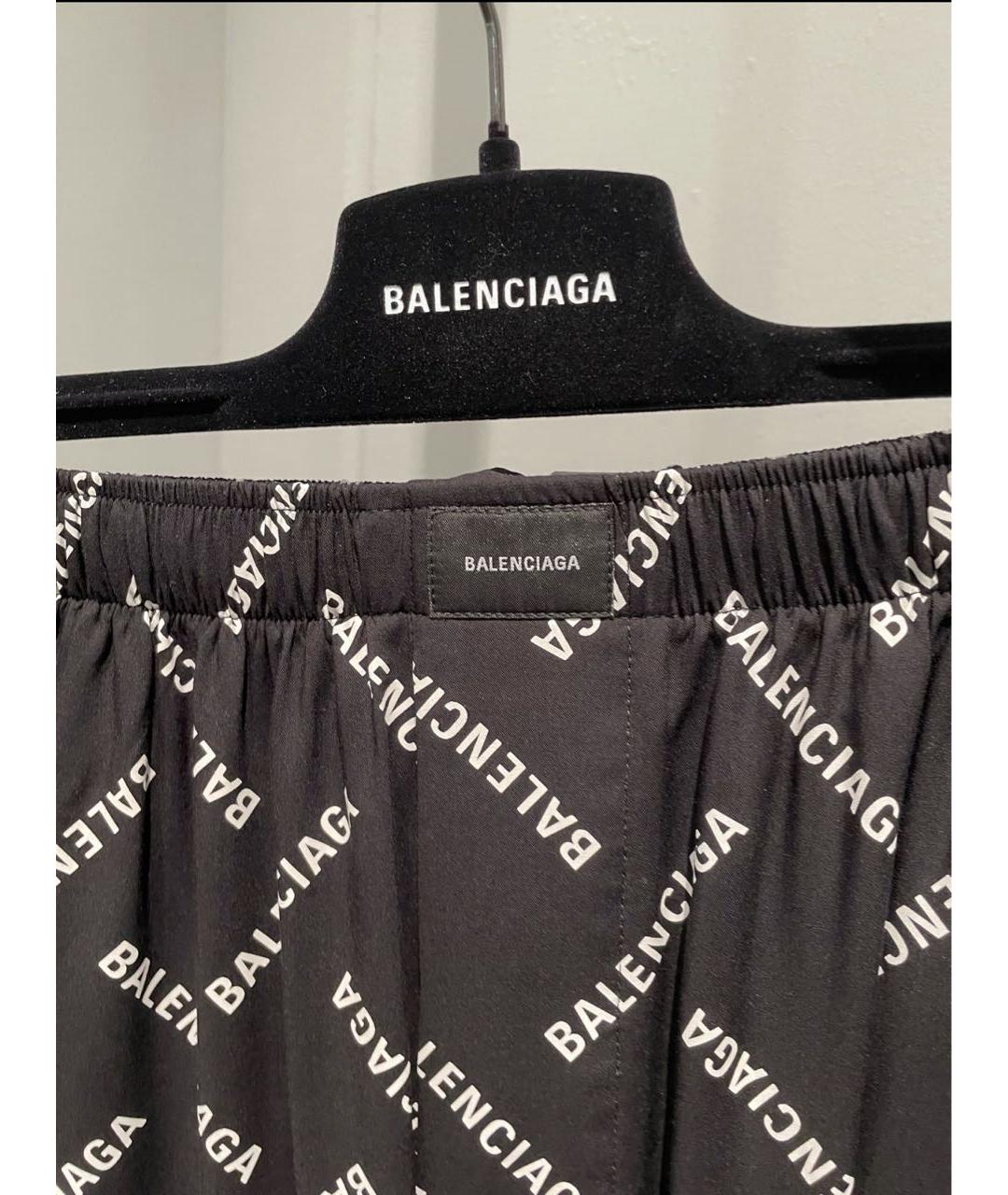 BALENCIAGA Черный вискозный костюм с брюками, фото 4