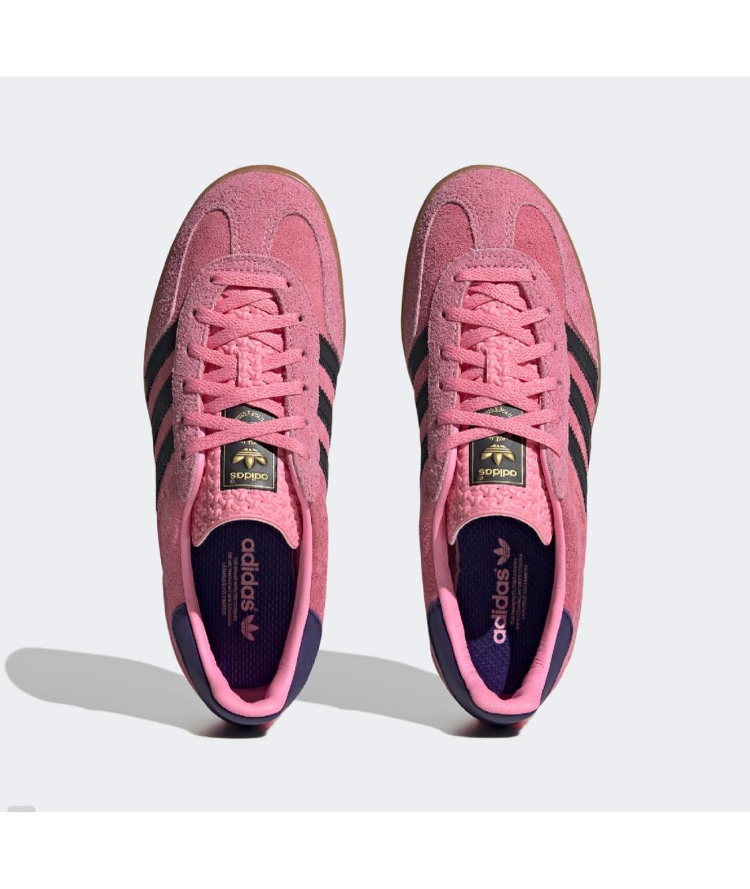 ADIDAS Розовые замшевые кроссовки, фото 2