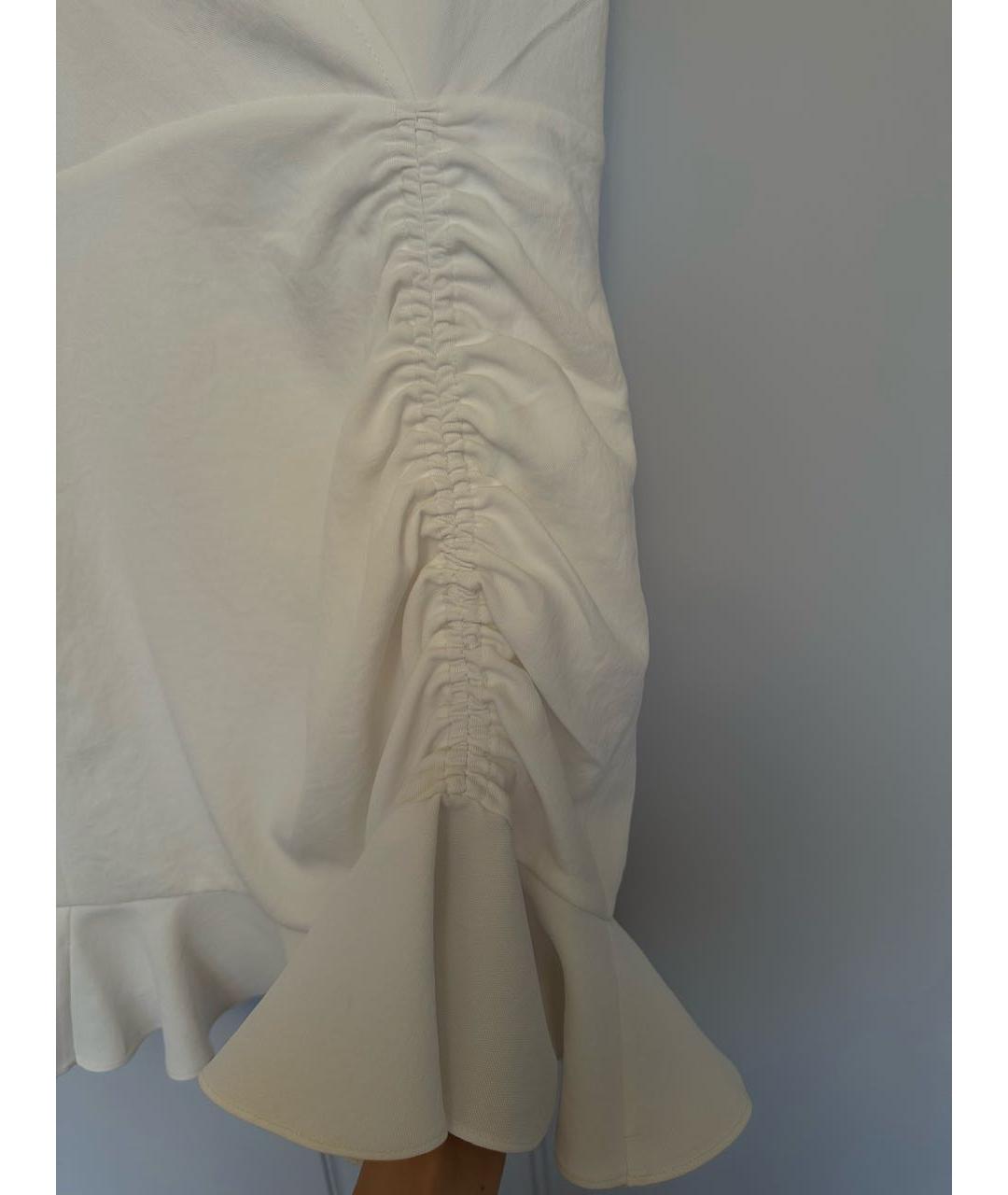 SANDRO Белое полиэстеровое повседневное платье, фото 6