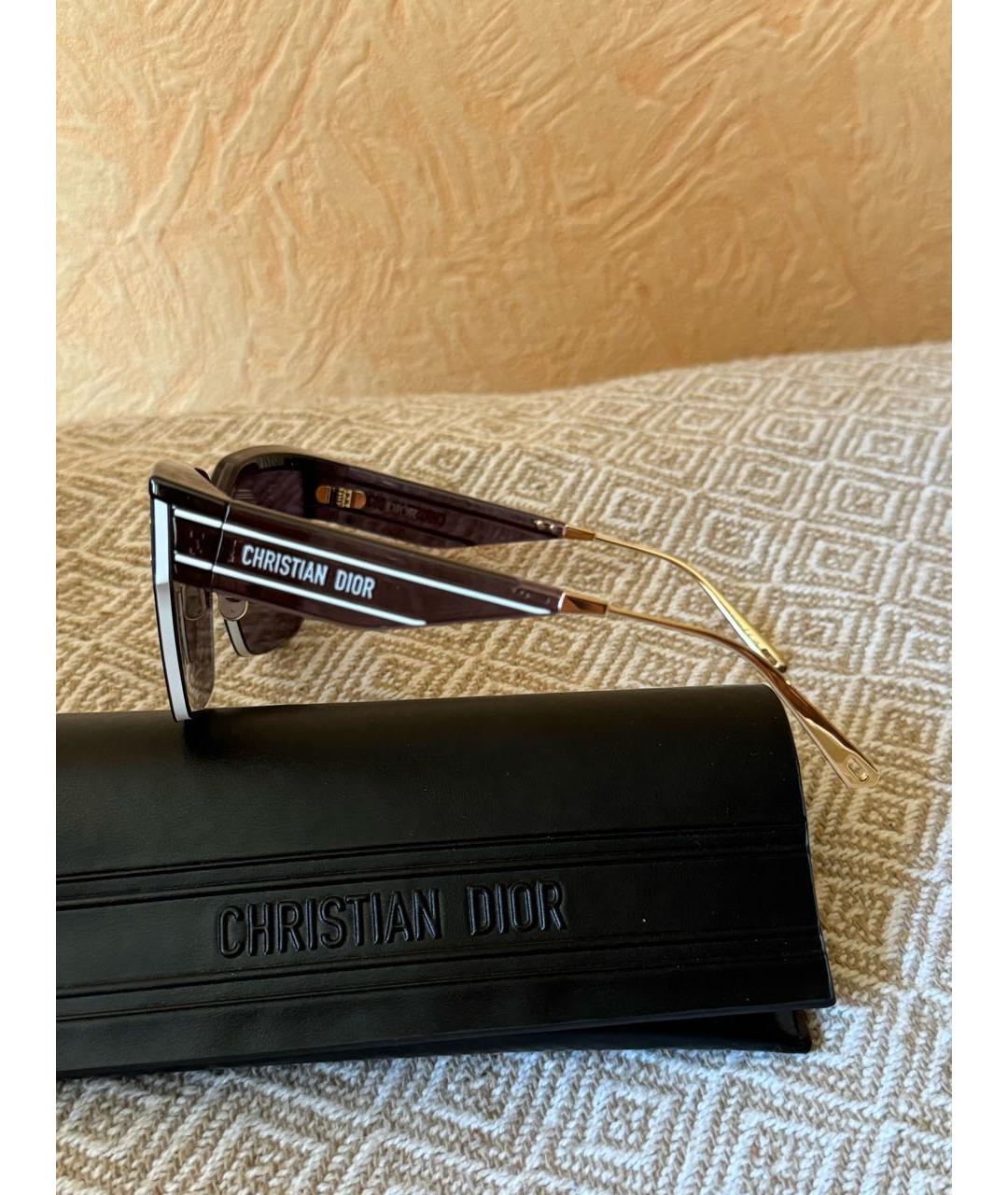 CHRISTIAN DIOR Фиолетовые пластиковые солнцезащитные очки, фото 4