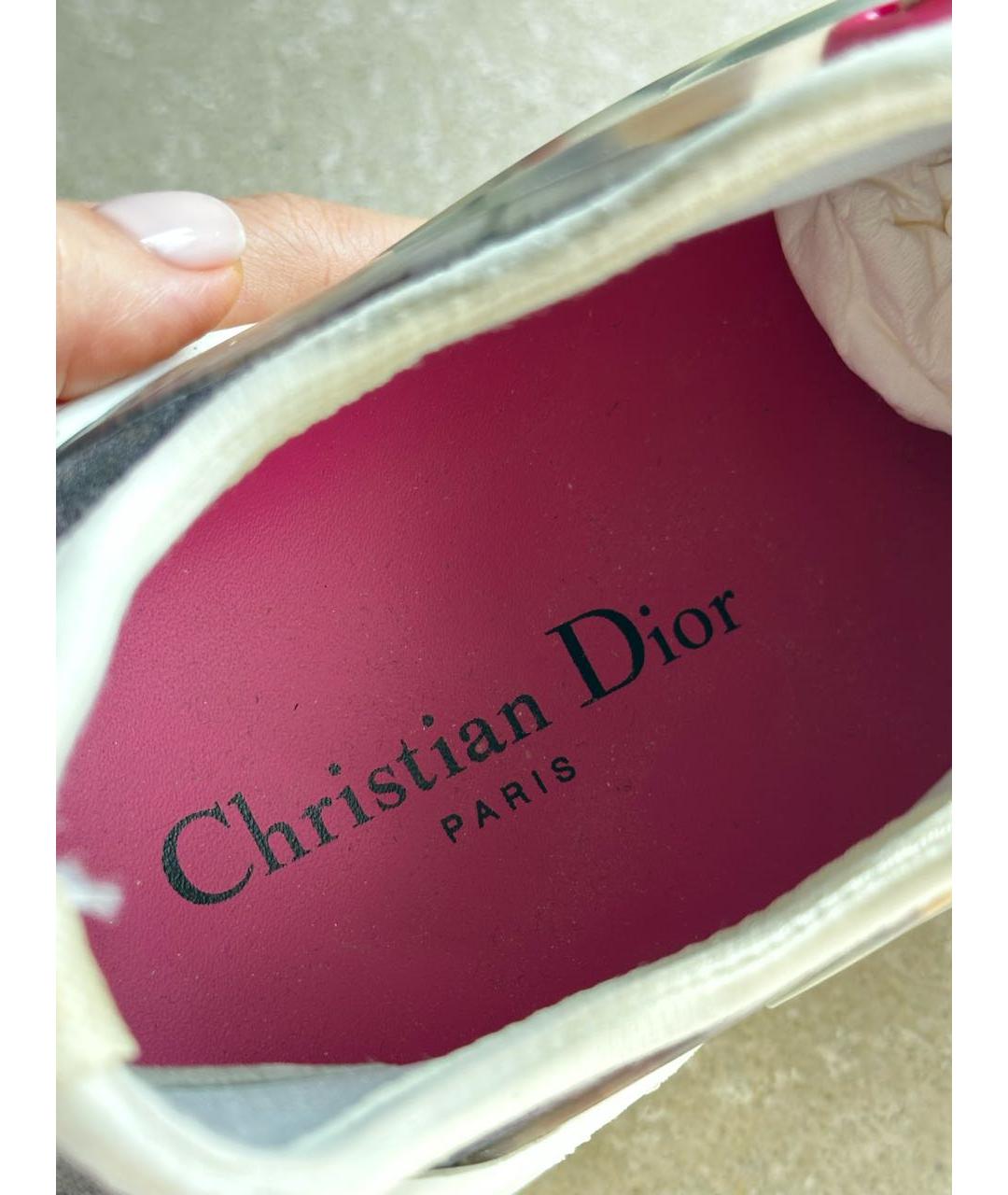 CHRISTIAN DIOR Мульти текстильные кроссовки, фото 6