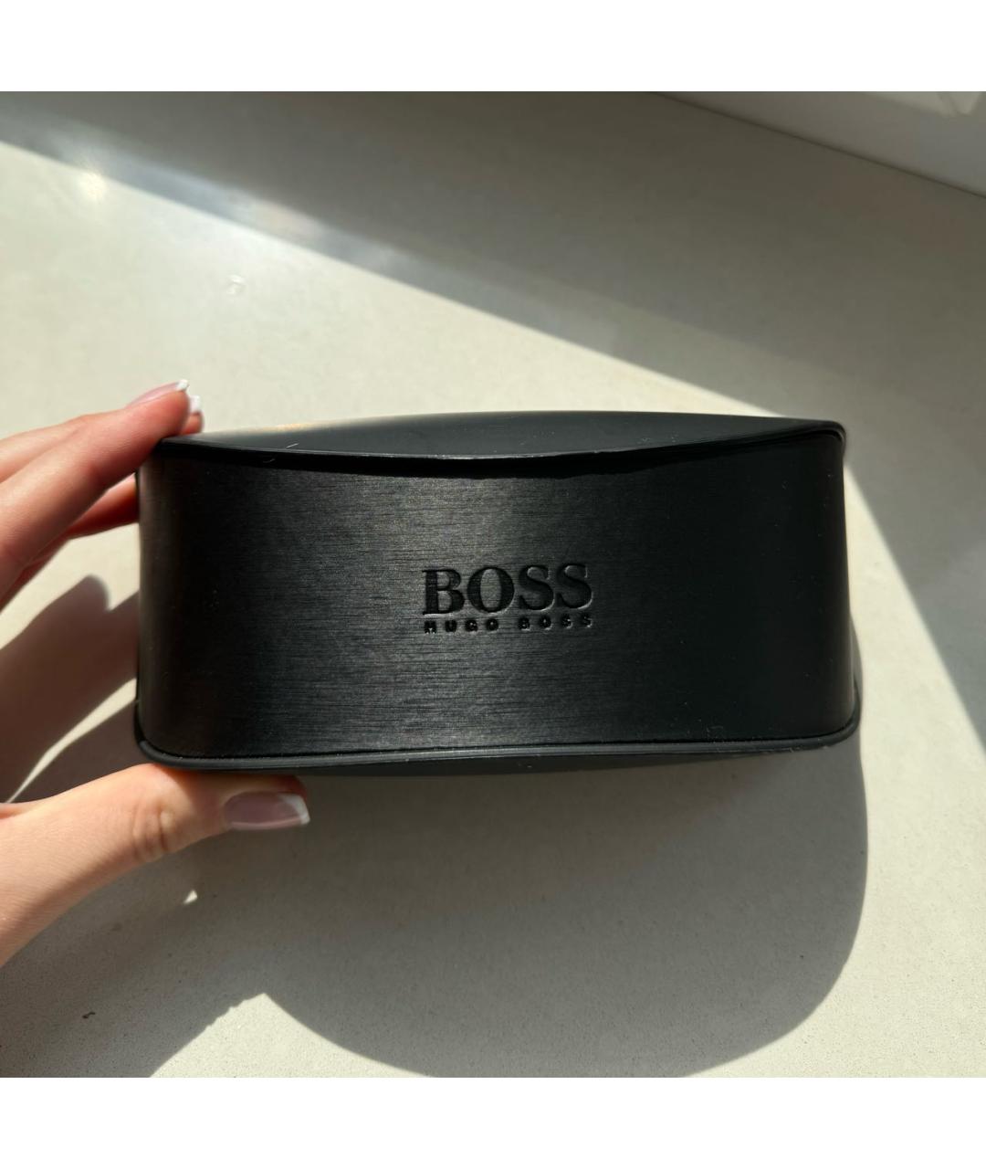 HUGO BOSS Черные металлические солнцезащитные очки, фото 5