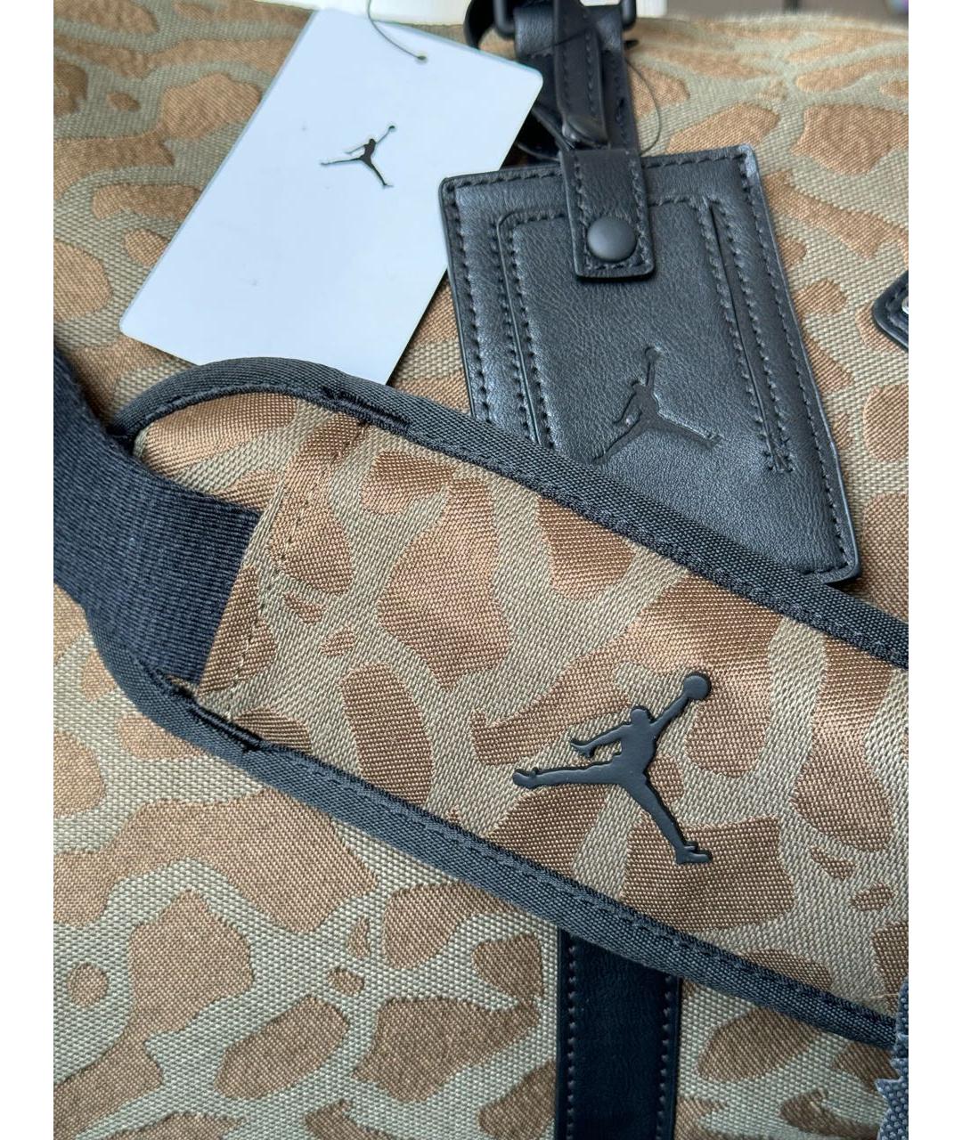 JORDAN Черная тканевая дорожная/спортивная сумка, фото 4