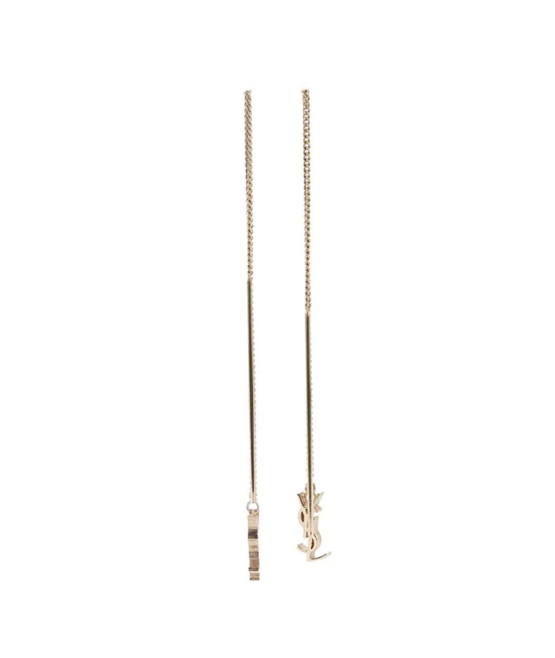 SAINT LAURENT Золотые серьги, фото 5