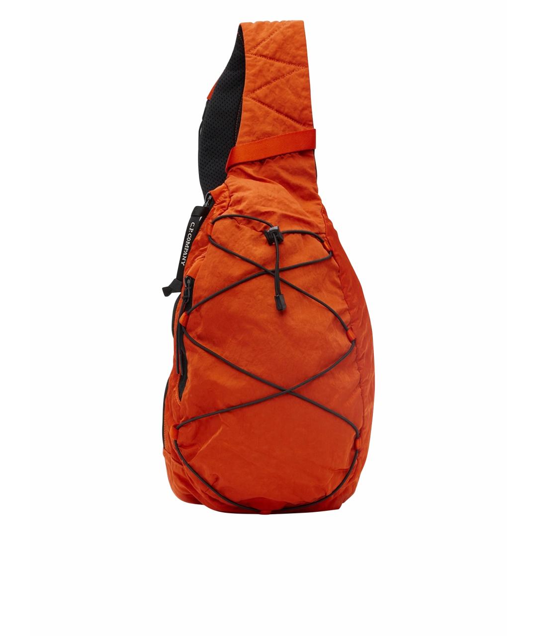 CP COMPANY Оранжевая синтетическая сумка на плечо, фото 1