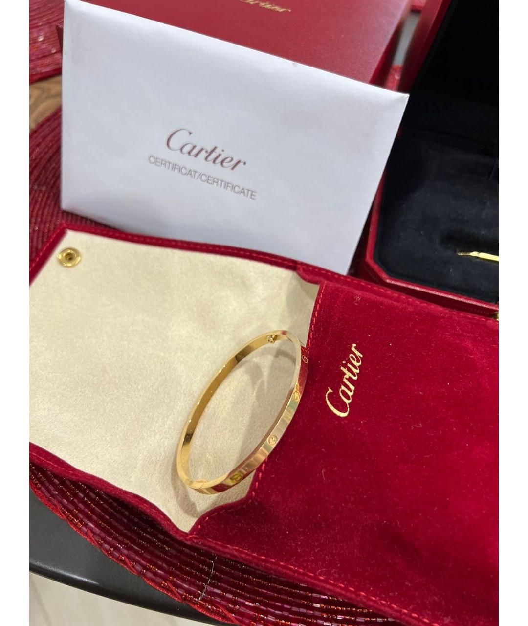 CARTIER Желтый браслет из желтого золота, фото 6