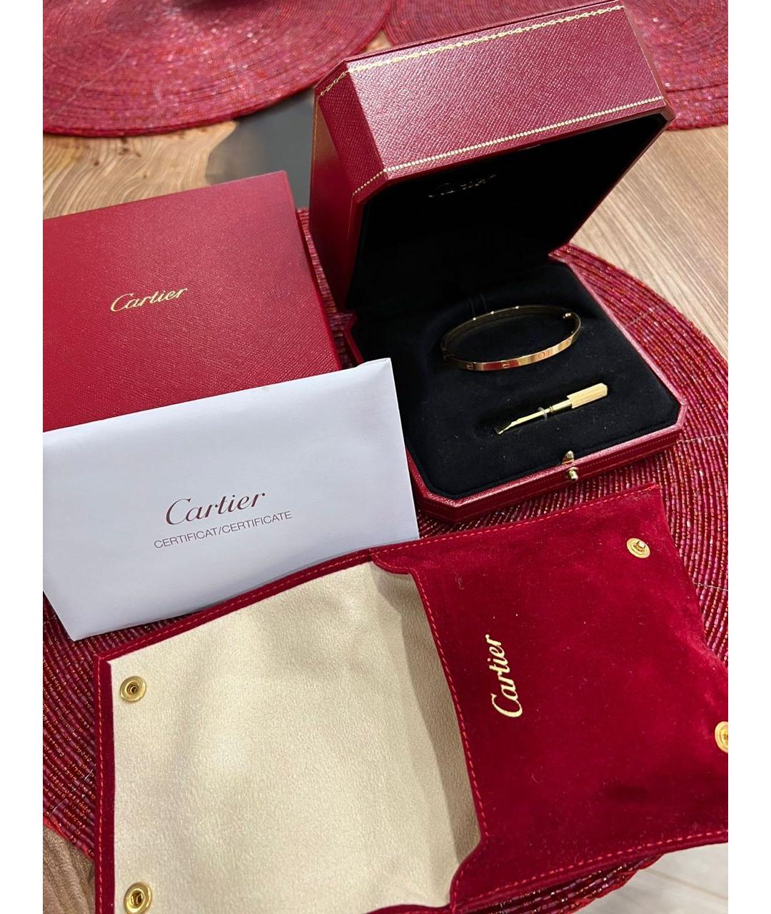 CARTIER Желтый браслет из желтого золота, фото 7