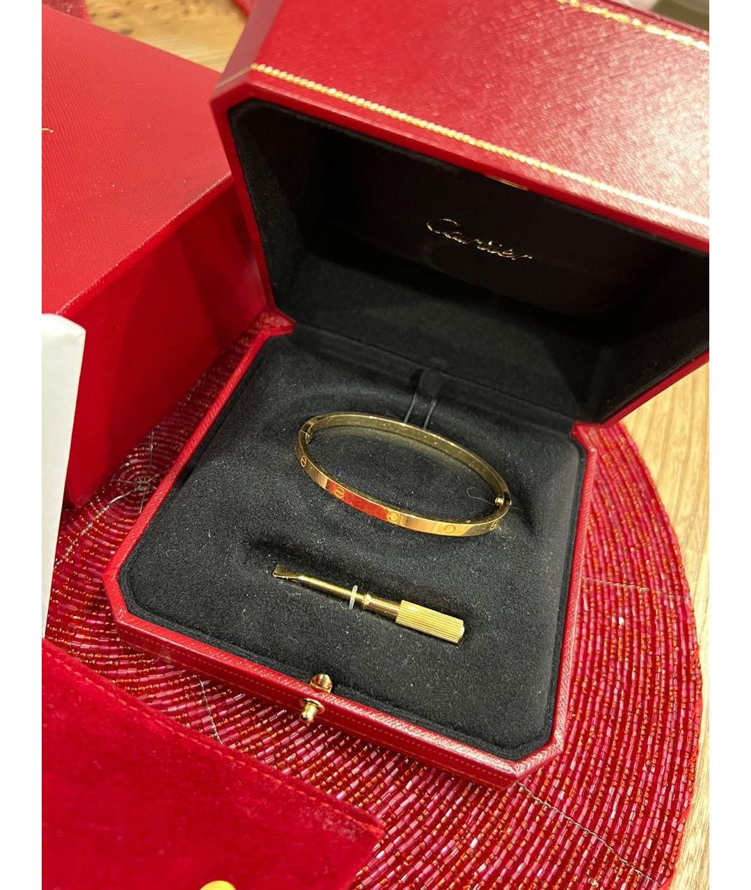 CARTIER Желтый браслет из желтого золота, фото 2