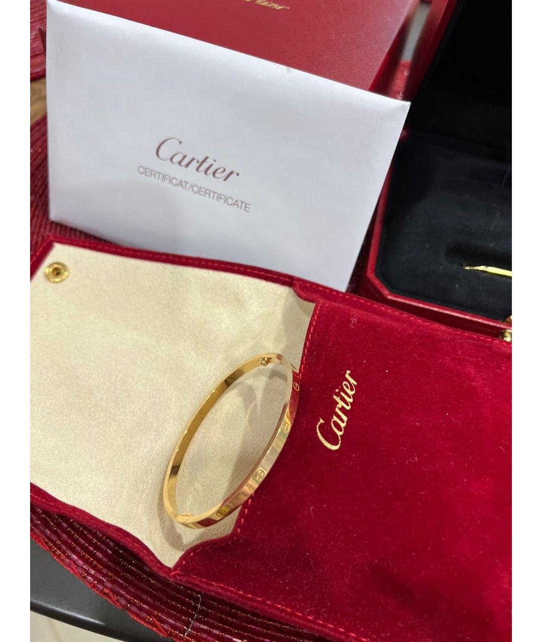 CARTIER Желтый браслет из желтого золота, фото 5