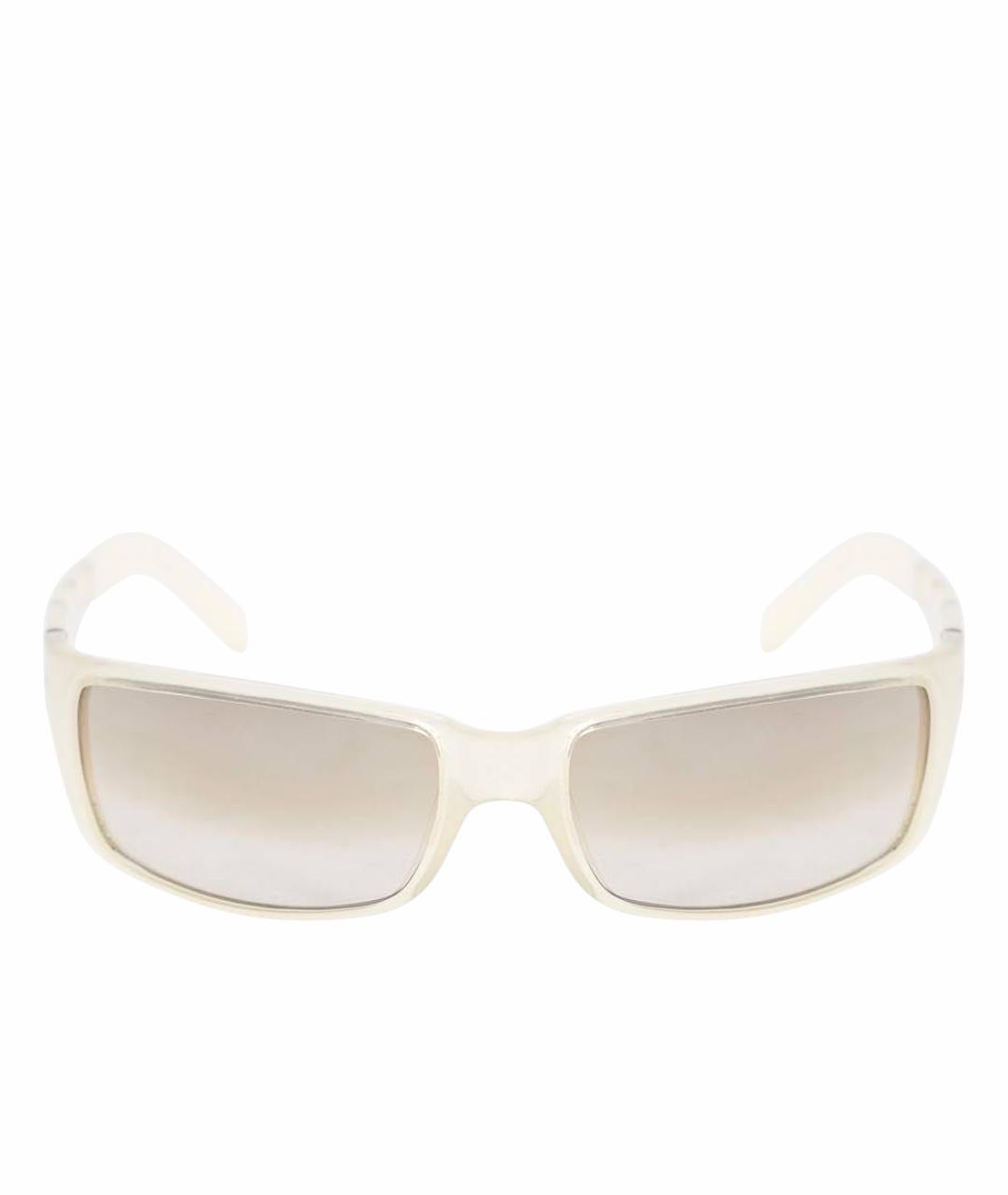DKNY Бежевые пластиковые солнцезащитные очки, фото 1