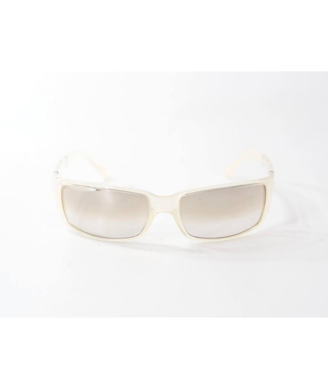 DKNY Бежевые пластиковые солнцезащитные очки, фото 9