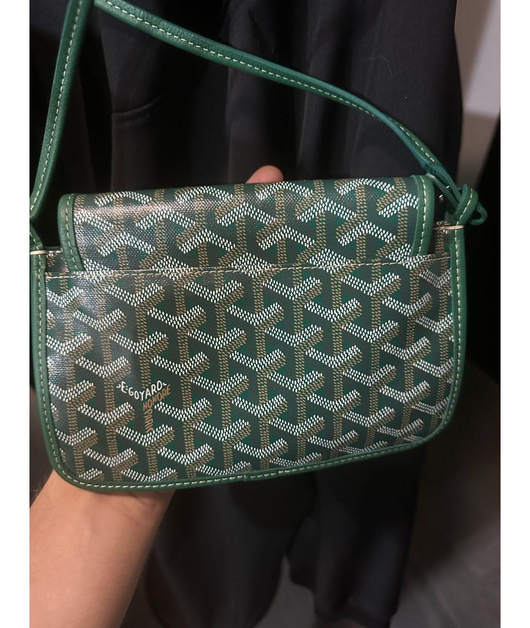 GOYARD Зеленая сумка через плечо из искусственной кожи, фото 3