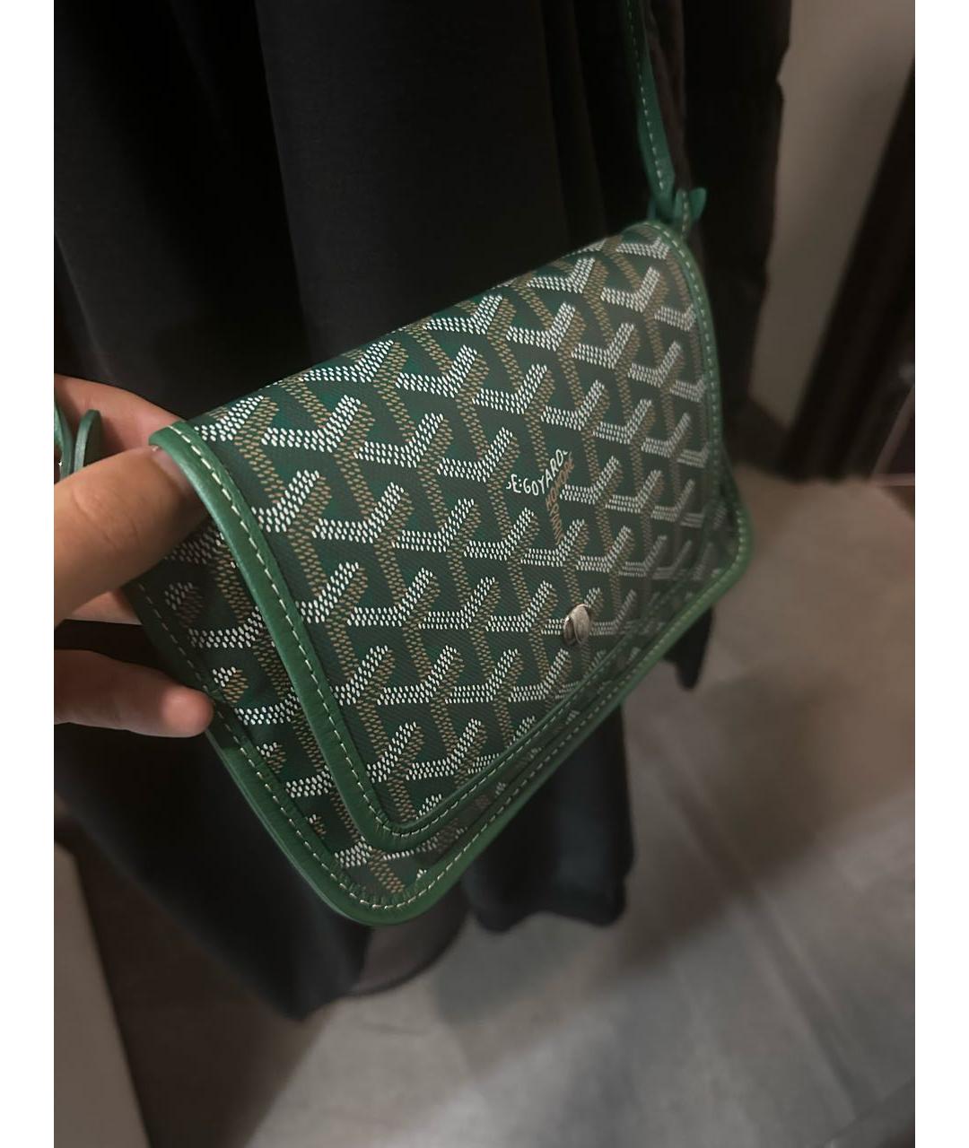 GOYARD Зеленая сумка через плечо из искусственной кожи, фото 2