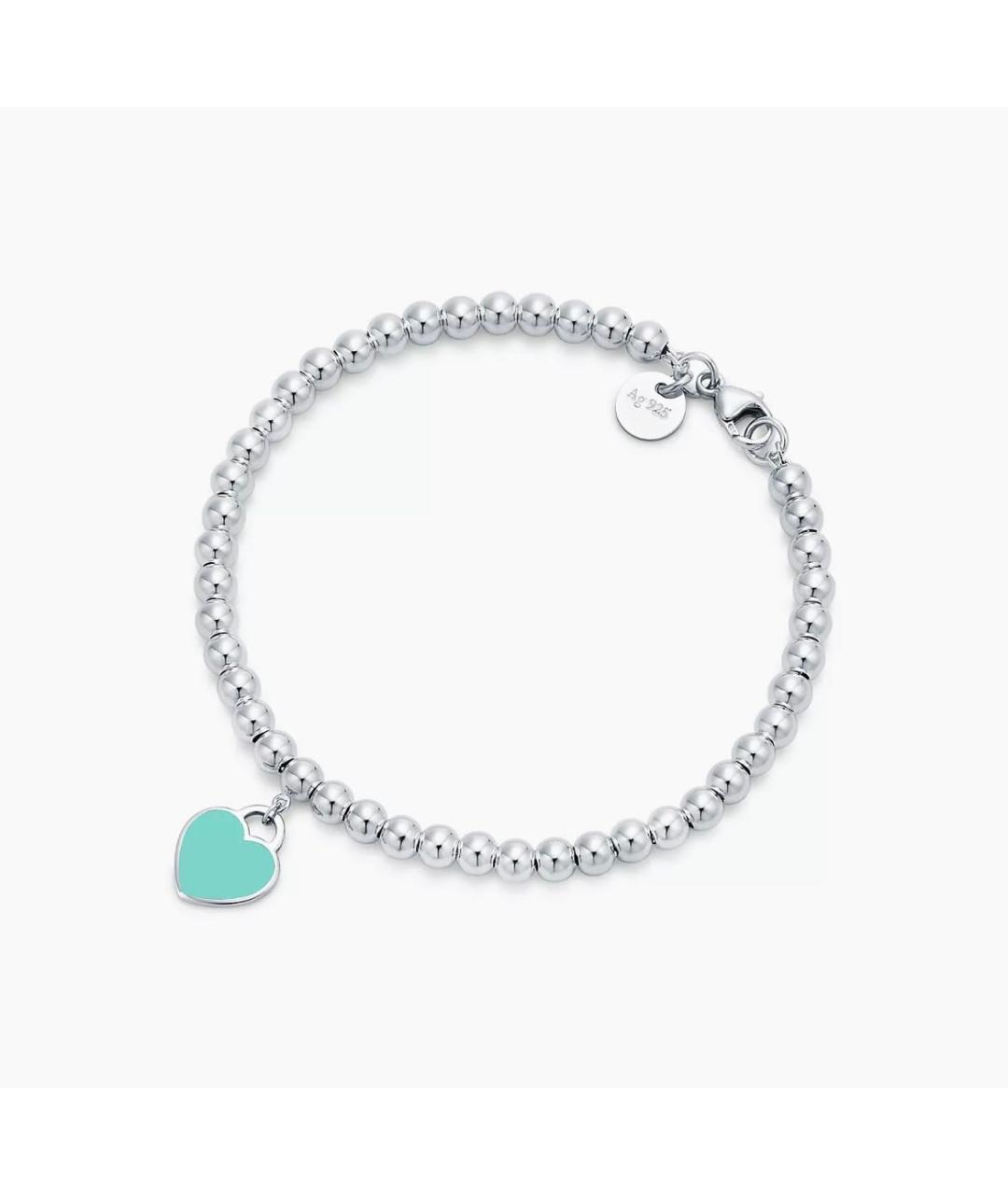 TIFFANY&CO Бирюзовый серебряный браслет, фото 5