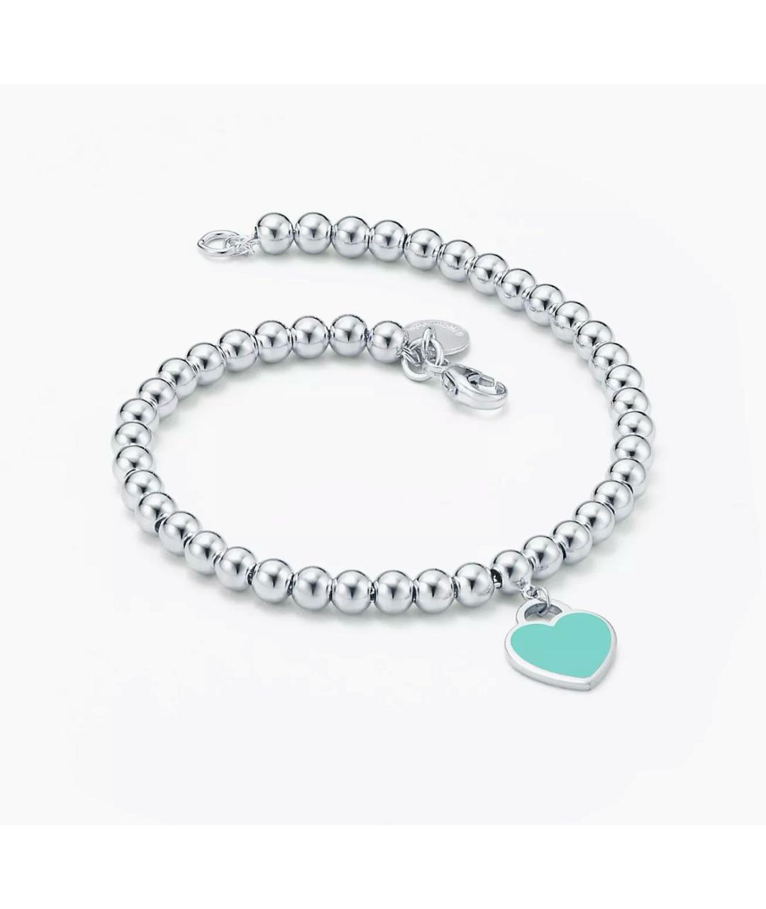 TIFFANY&CO Бирюзовый серебряный браслет, фото 2