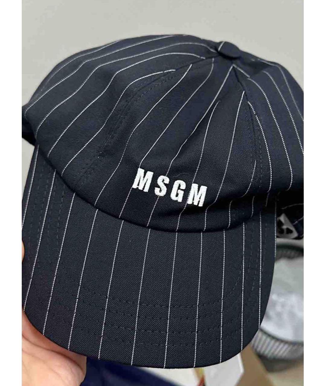 MSGM Черная шерстяная кепка, фото 2