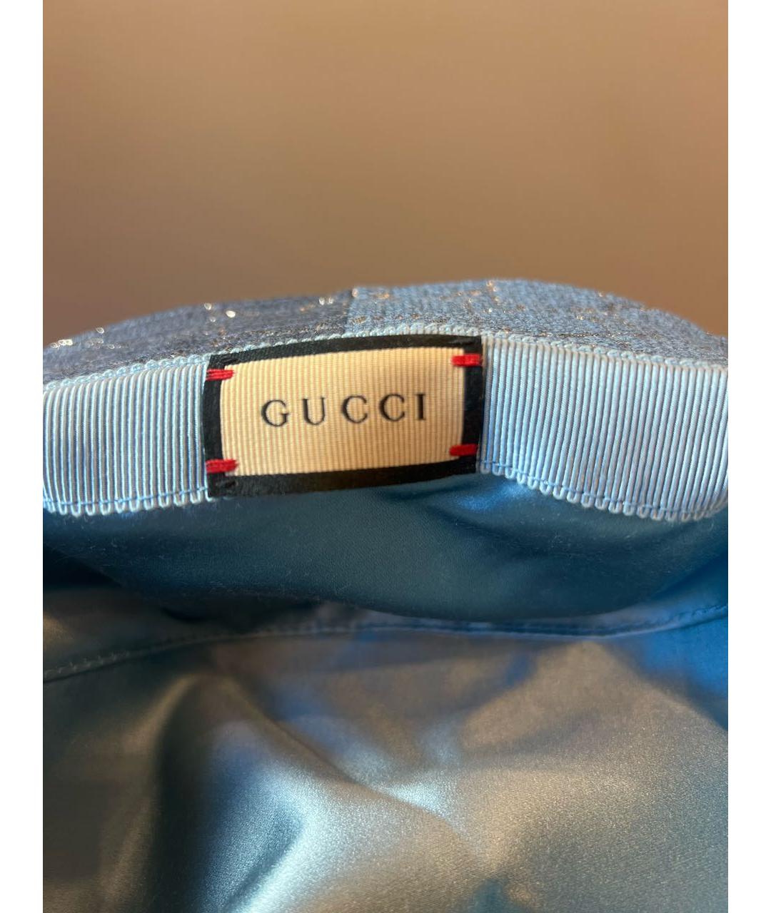 GUCCI Голубая шляпа, фото 3