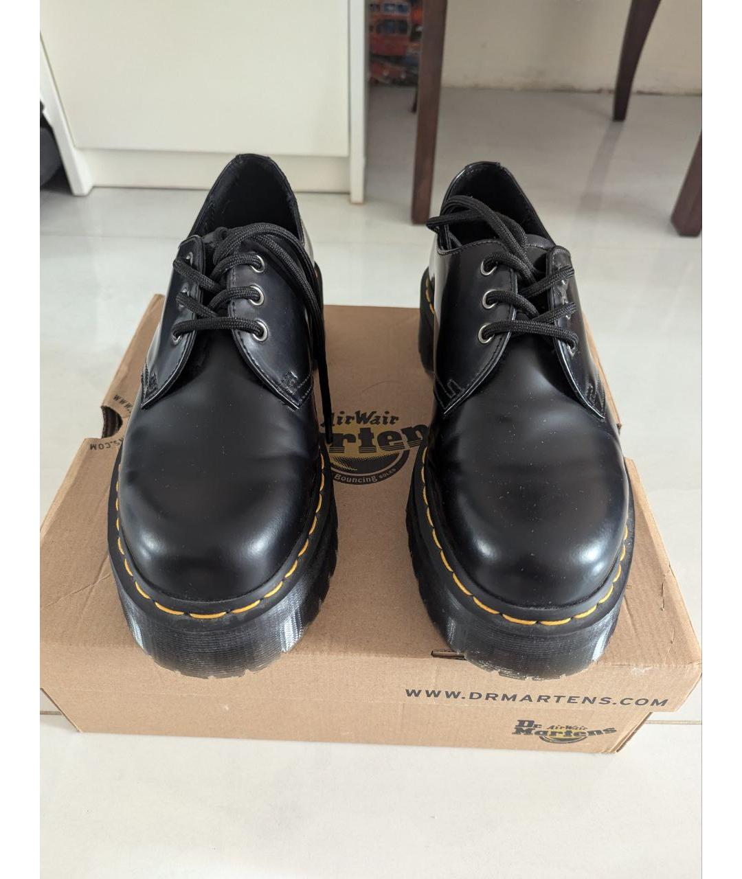 DR. MARTENS Черные кожаные туфли, фото 2