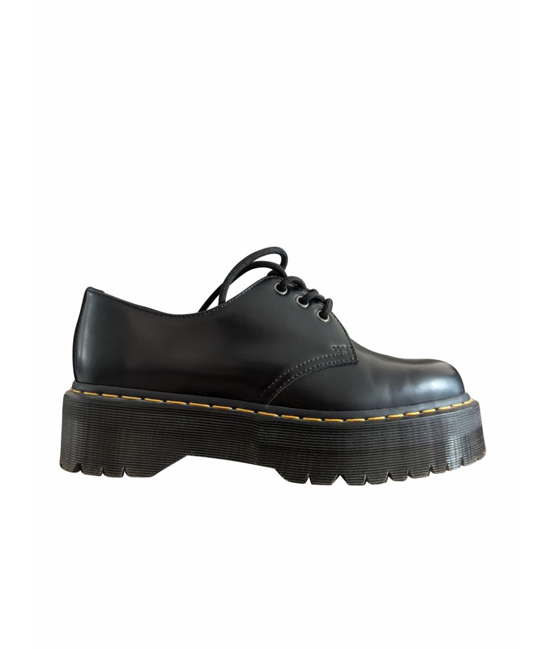 DR. MARTENS Черные кожаные туфли, фото 1