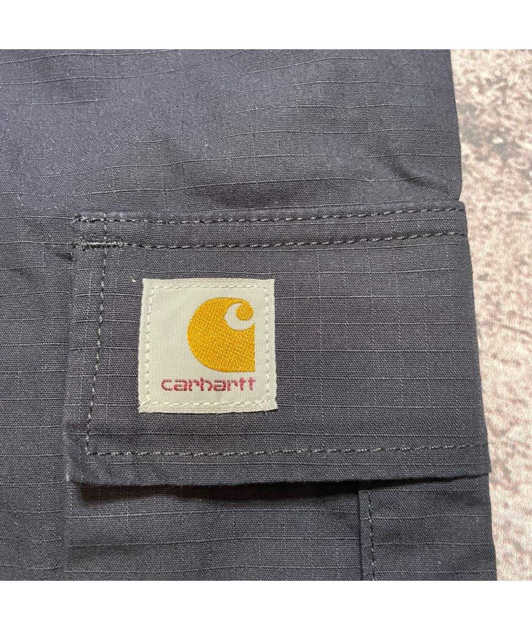 CARHARTT Темно-синие хлопковые шорты, фото 5