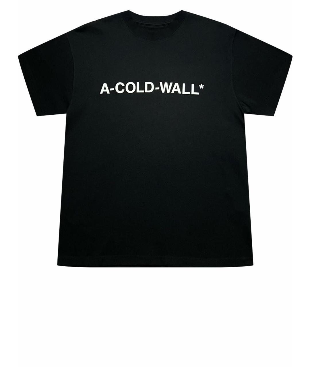 A-COLD-WALL* Черная хлопковая футболка, фото 1