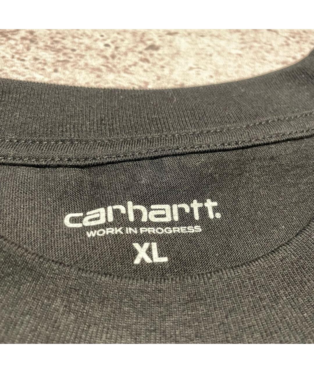 CARHARTT Черная хлопковая футболка, фото 7