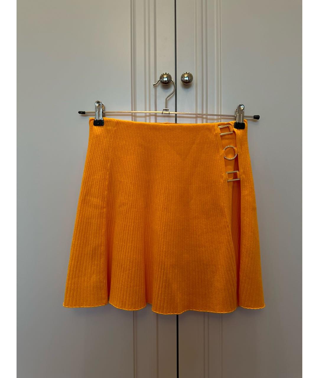 SANDRO Оранжевая юбка-шорты, фото 4