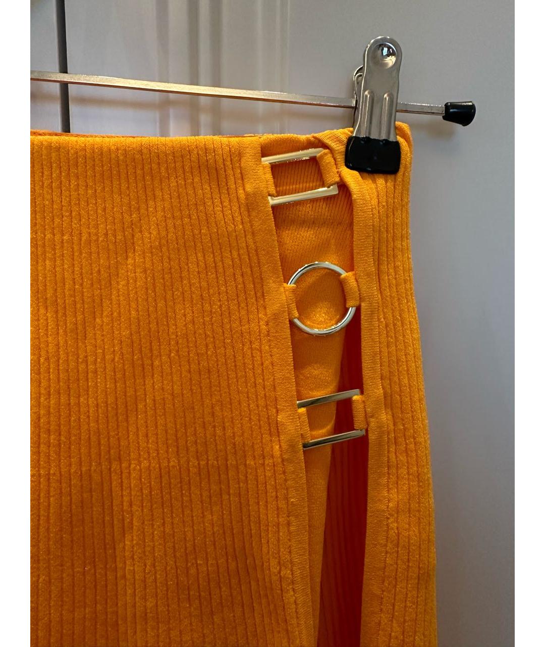 SANDRO Оранжевая юбка-шорты, фото 6