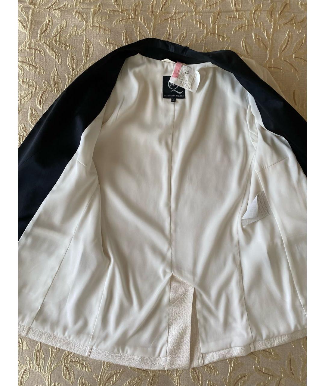 MCQ ALEXANDER MCQUEEN Белый шелковый жакет/пиджак, фото 6