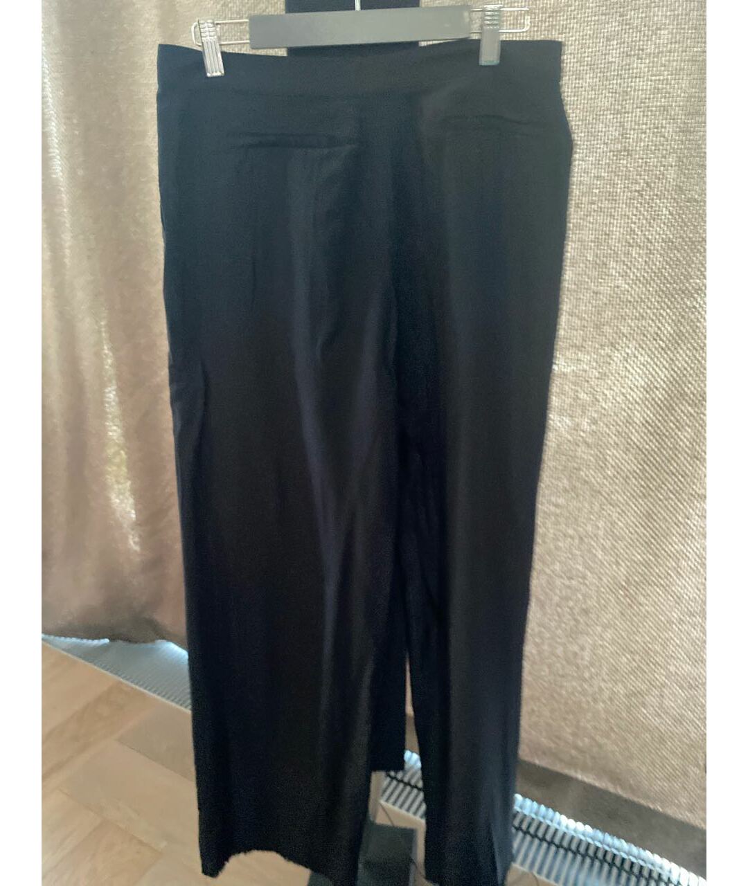 FENDI Черные шелковые брюки широкие, фото 2