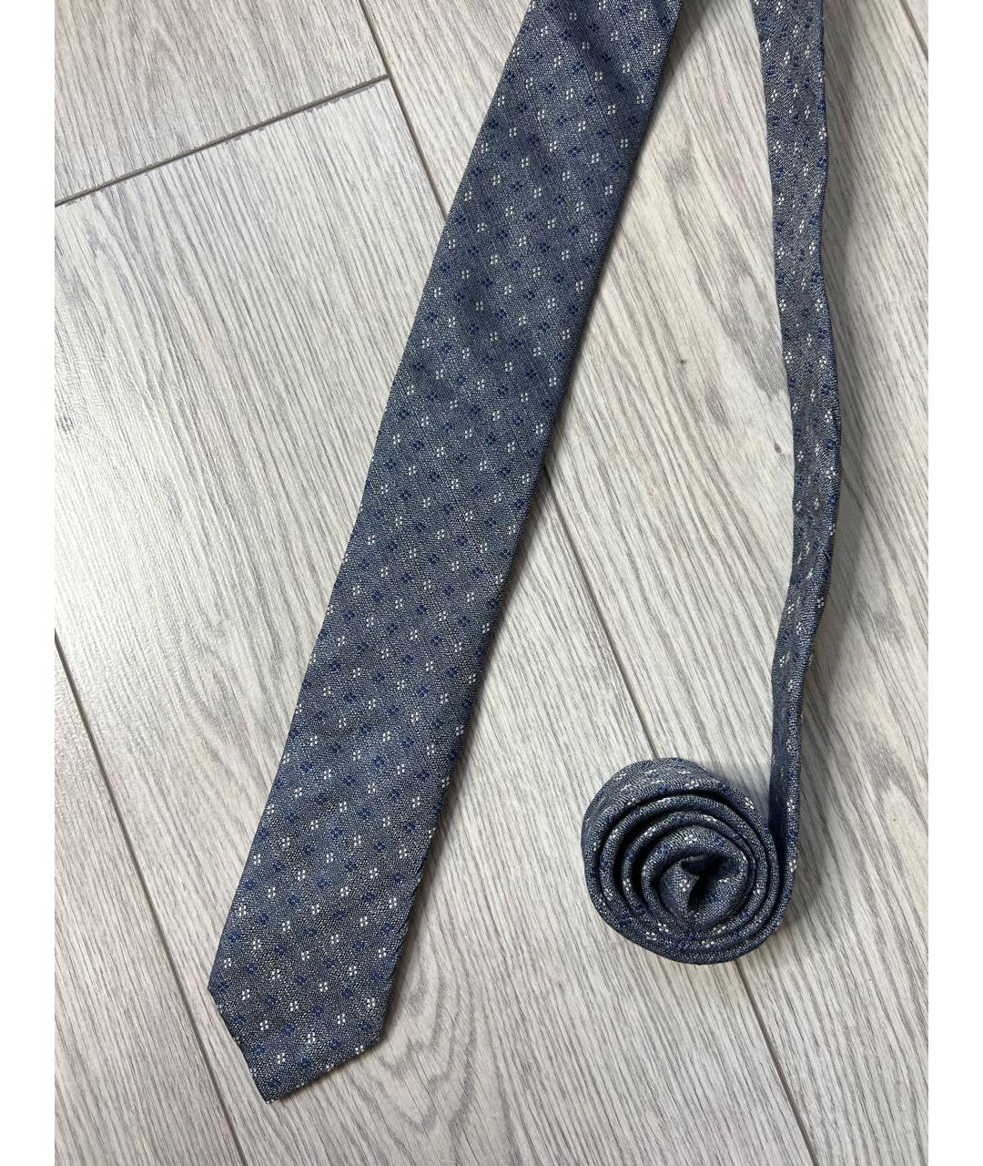 CANALI Серый шелковый галстук, фото 3