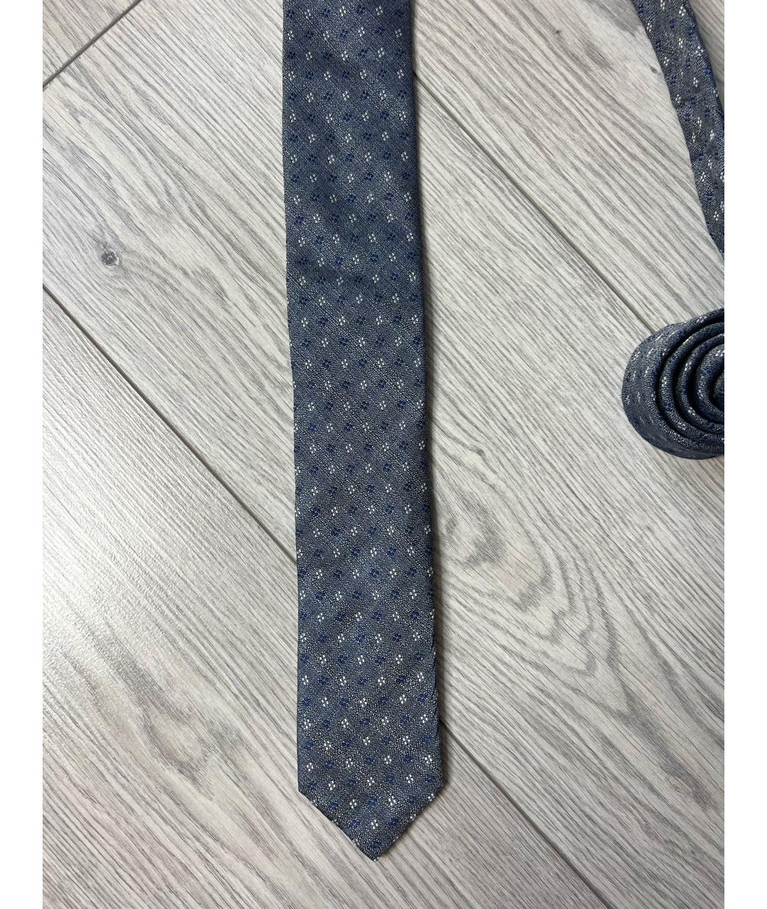 CANALI Серый шелковый галстук, фото 6