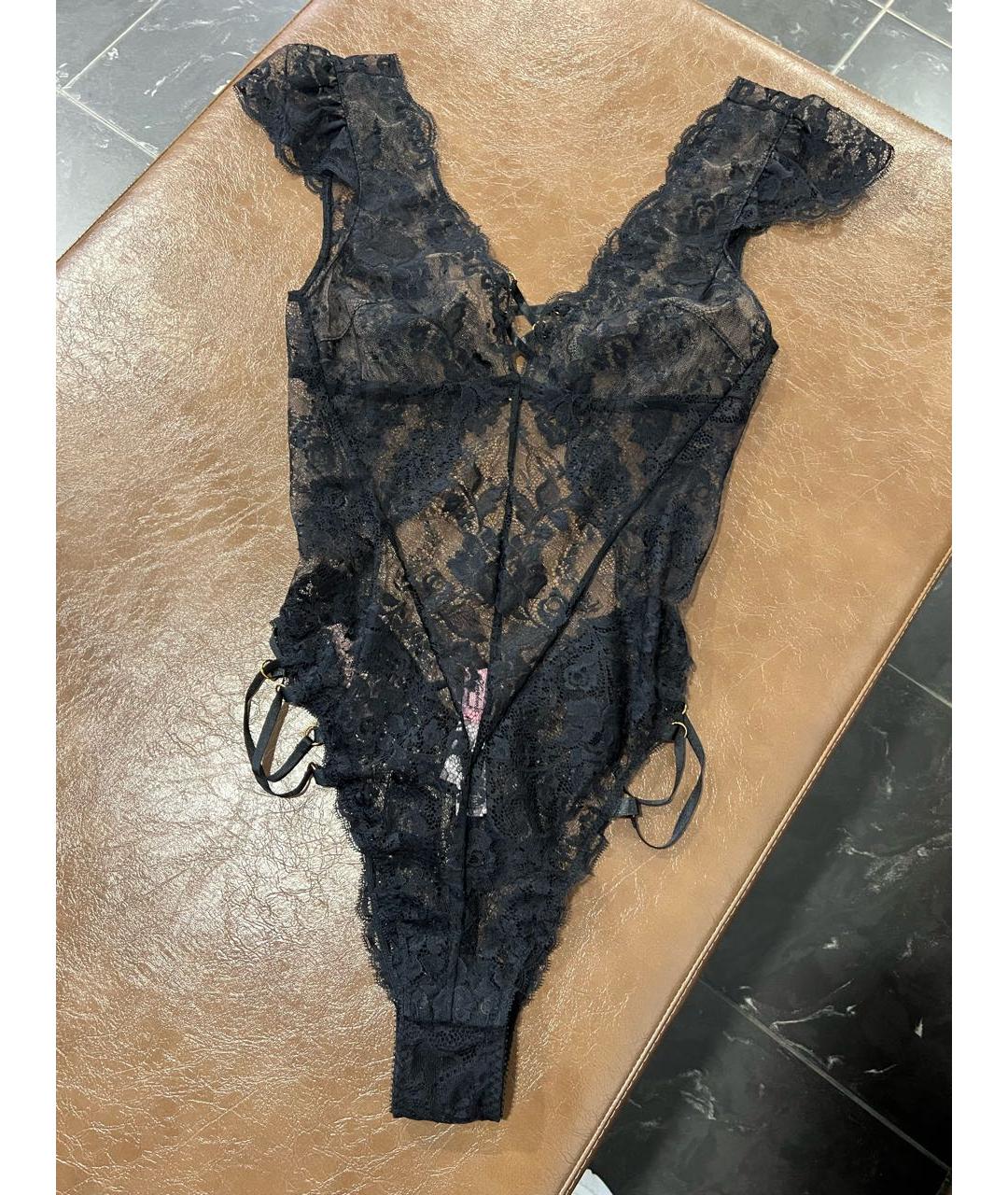 AGENT PROVOCATEUR Черное полиамидовое боди, фото 4