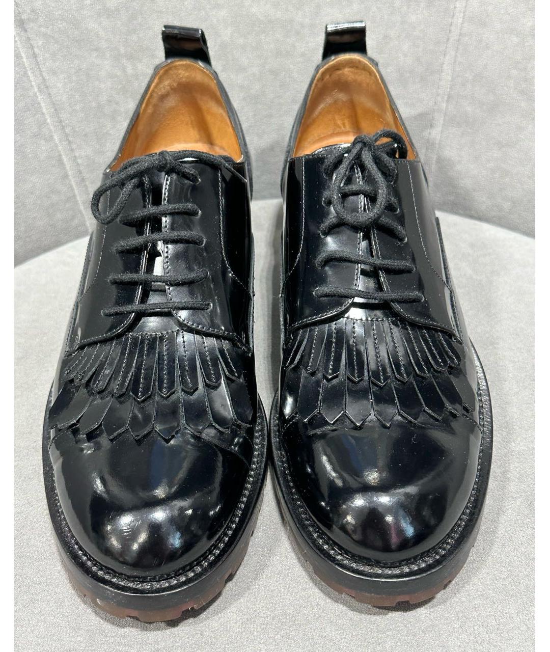 VALENTINO Черные ботинки из лакированной кожи, фото 2