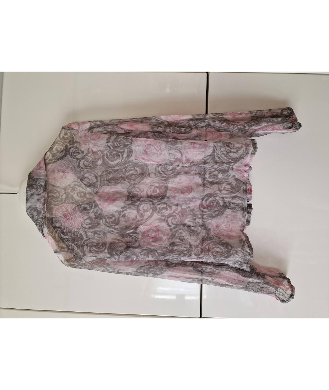 MISS BLUMARINE Розовая шелковая рубашка/блузка, фото 2