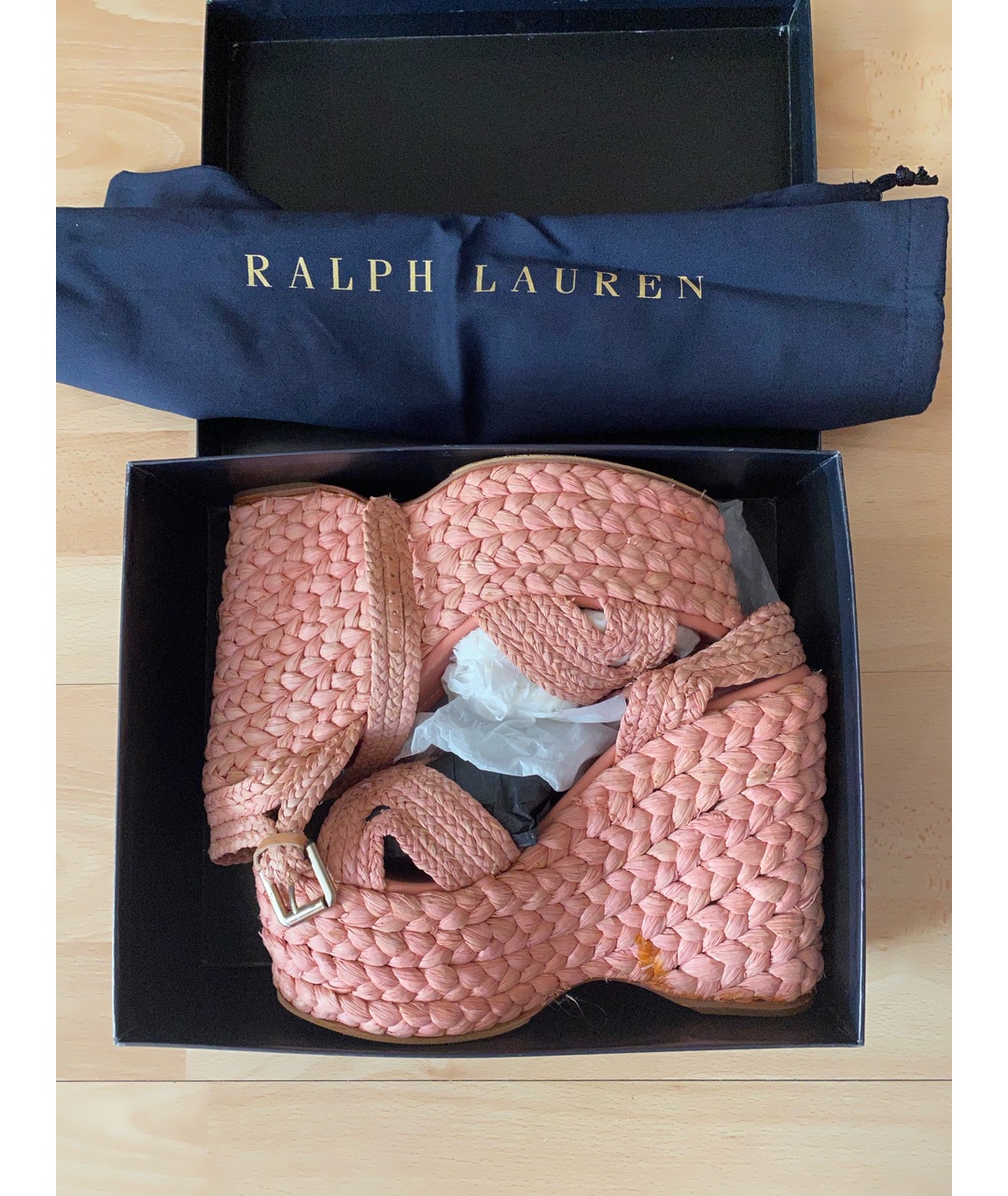 RALPH LAUREN COLLECTION Розовые кожаные босоножки, фото 7