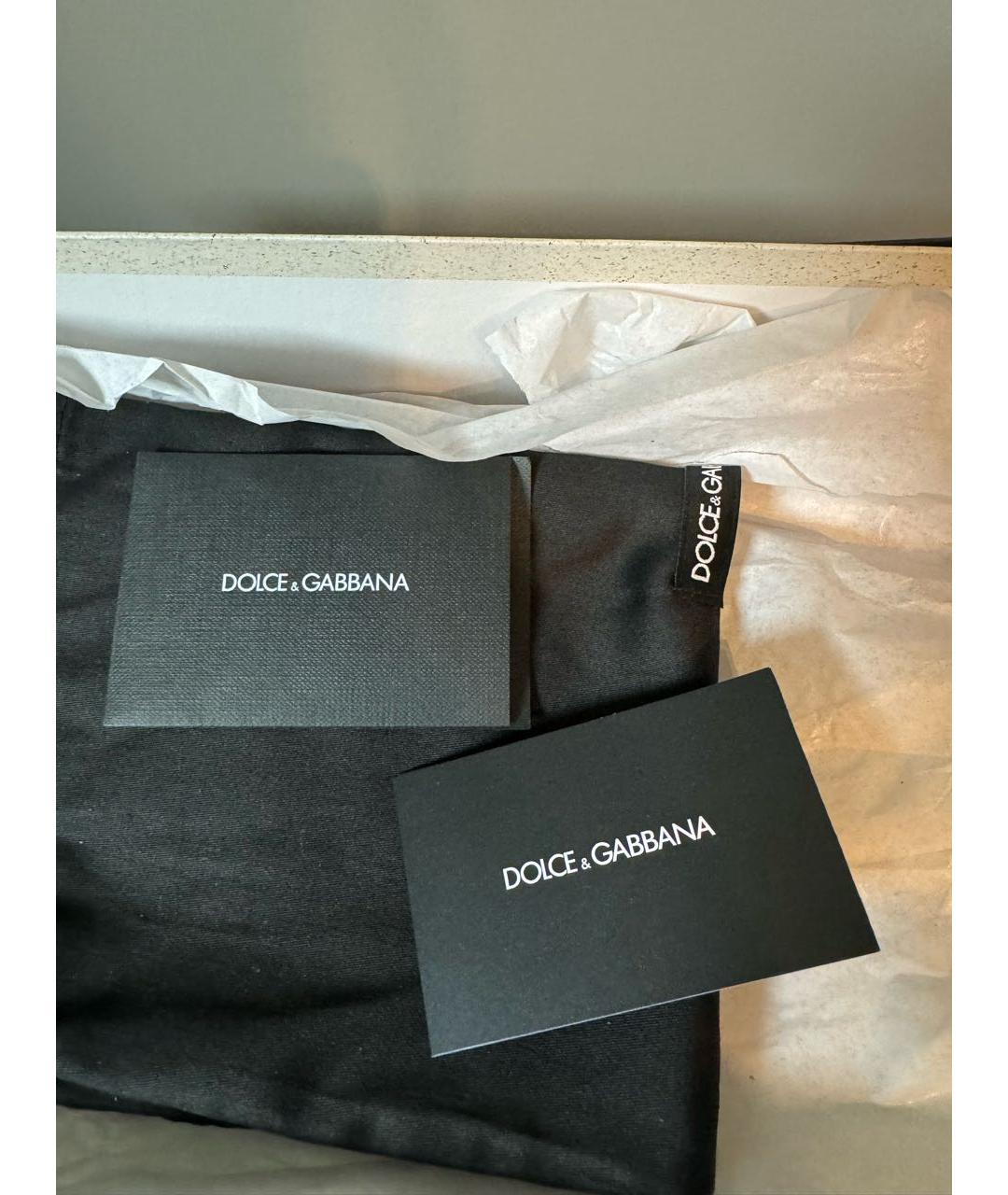 DOLCE&GABBANA Белые кожаные кеды, фото 8