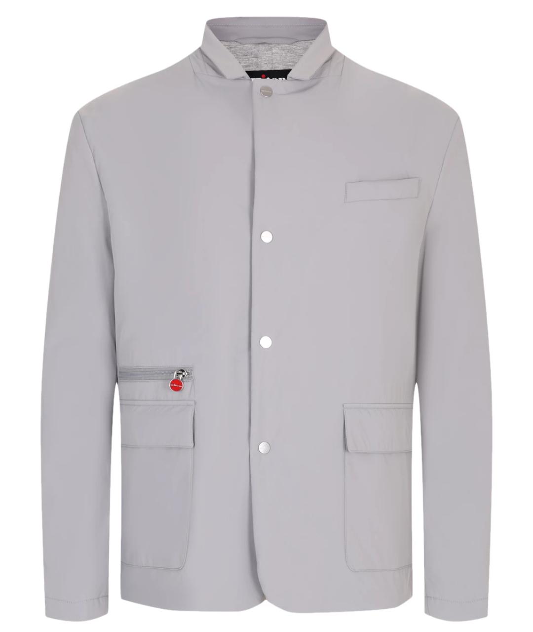 KITON Серая синтетическая куртка, фото 1