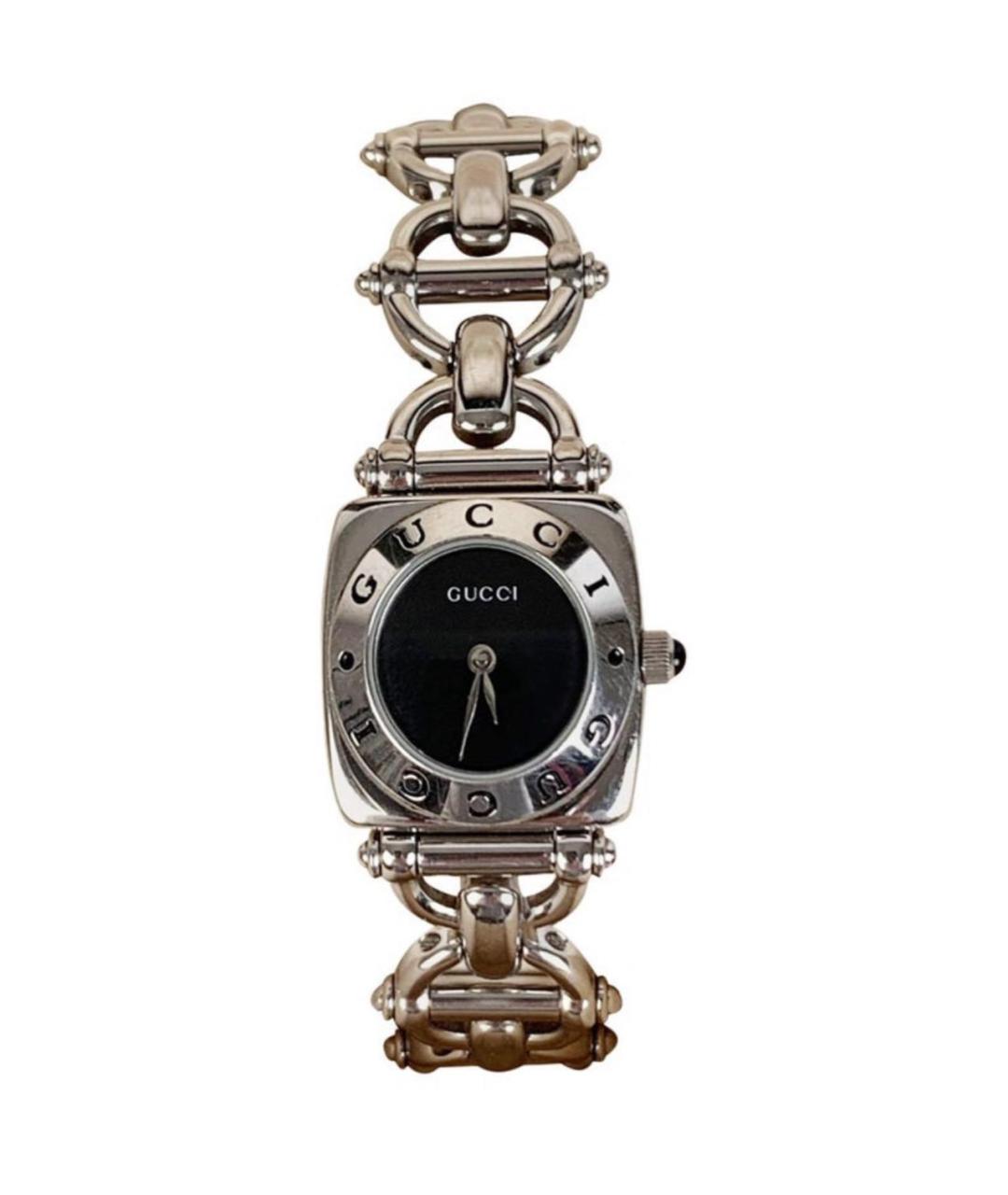GUCCI Серебряные стальные часы, фото 1