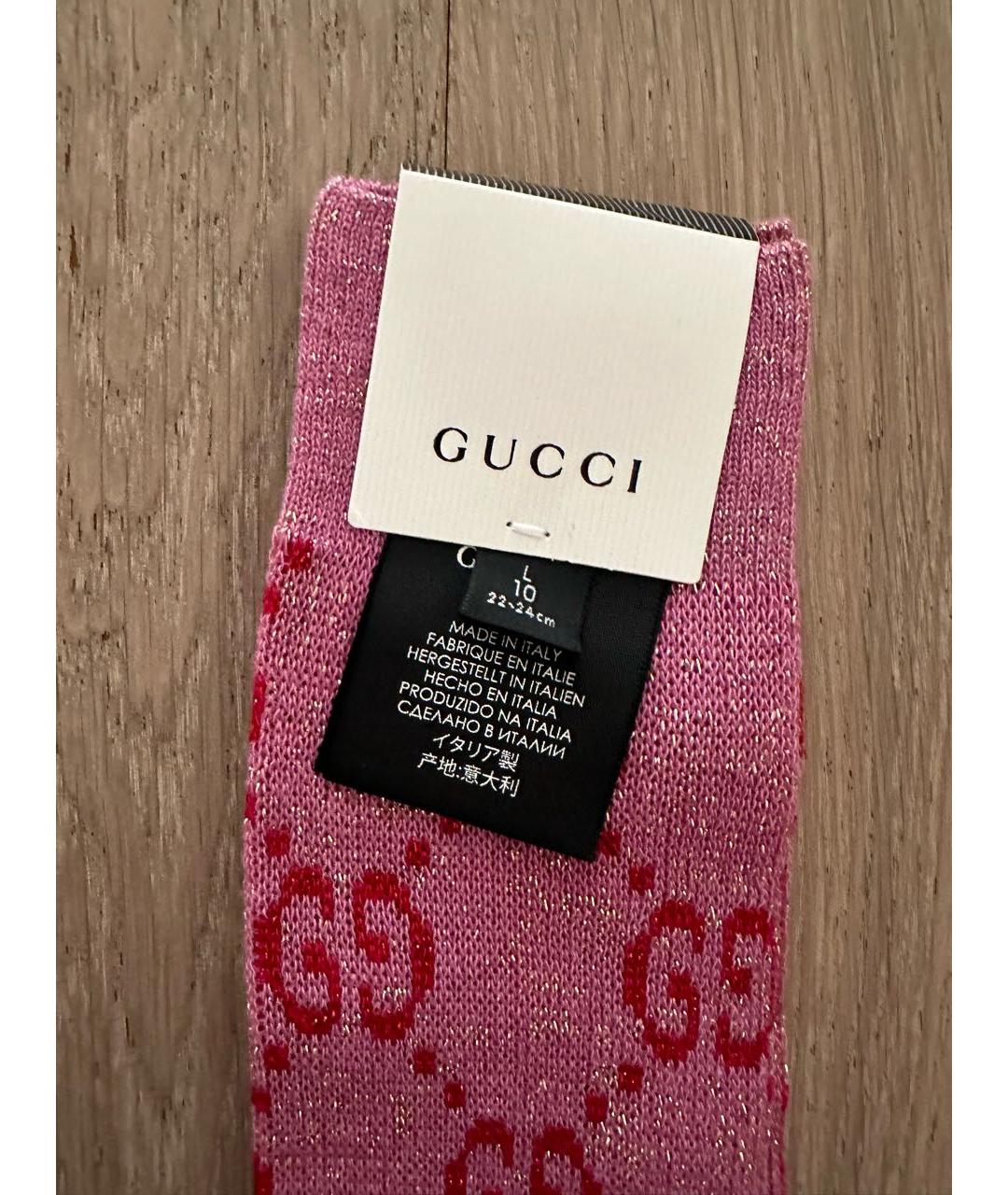 GUCCI Розовые носки, чулки и колготы, фото 2