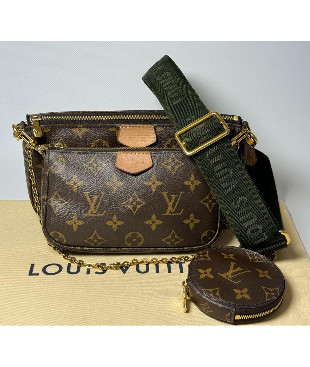 LOUIS VUITTON Коричневая сумка через плечо, фото 5