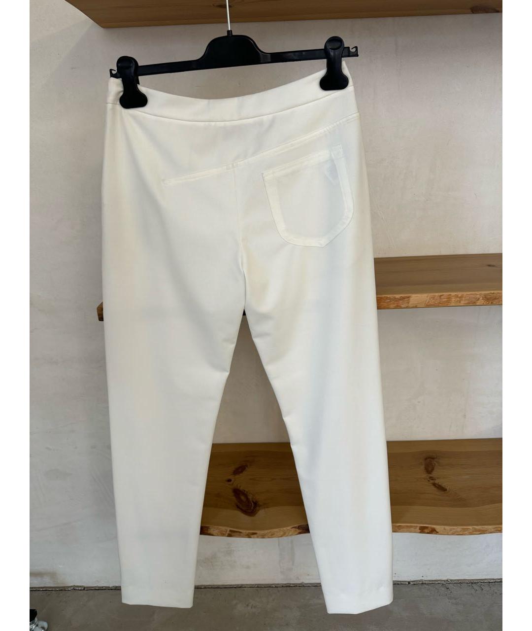 MAISON MARGIELA Белые прямые брюки, фото 8